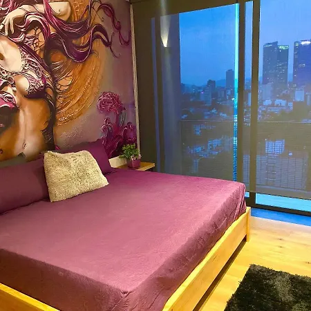Penthouse Con La Mejor Vista De Cdmx, 6 Personas, Gym Y 2 Parkings-3