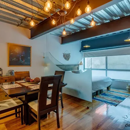 Cozy & Vibrant Loft With Rooftop & Gym In Polanco-2