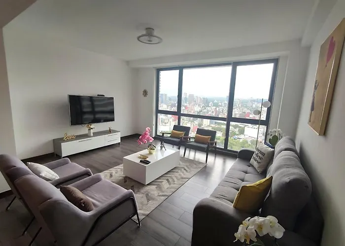 Lilia MaiaHome - La mejor vista de CDMX en la comodidad de Polanco 3BD México DF admite animales